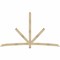 Ekena Millwork Alberta Rough Sawn Timber Gable Bracket, Douglas Fir, 108"W x 63"H x 2"D x 4"F, 14/12 Pitch GBW108X63X0204ALB00RDF - alternate 1